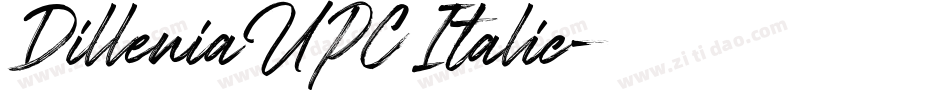 DilleniaUPC Italic字体转换